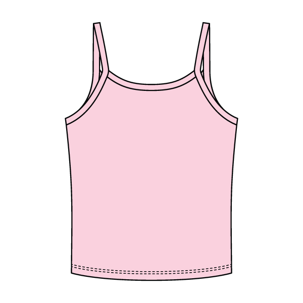 Rib Tank with Spaghetti Strap - The Collegiate Lineup