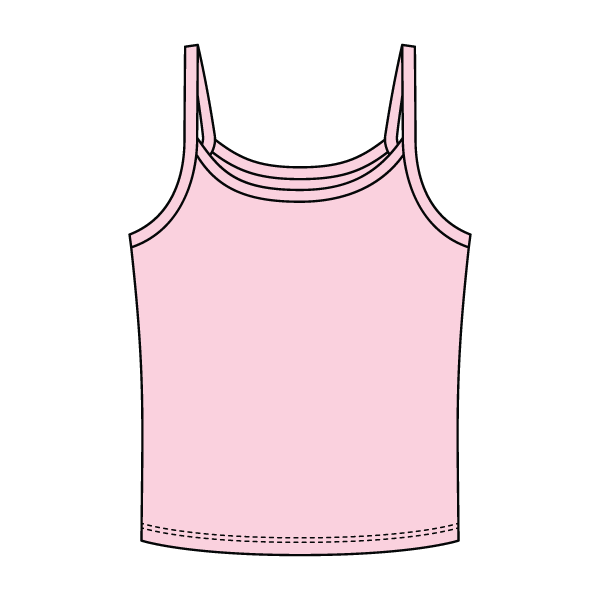 Rib Tank with Spaghetti Strap - The Collegiate Lineup