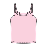 Rib Tank with Spaghetti Strap - The Collegiate Lineup