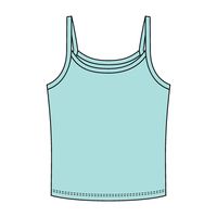 Rib Tank with Spaghetti Strap - The Collegiate Lineup