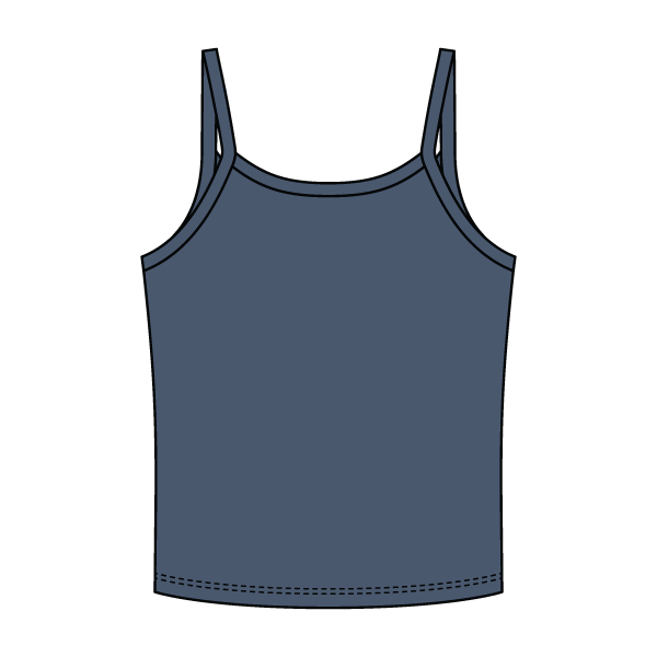 Rib Tank with Spaghetti Strap - The Collegiate Lineup