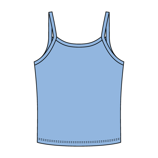 Rib Tank with Spaghetti Strap - The Collegiate Lineup