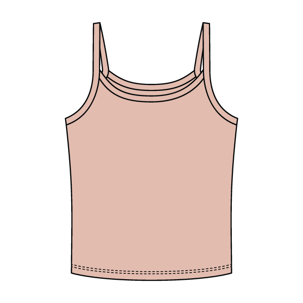 Rib Tank with Spaghetti Strap - The Collegiate Lineup