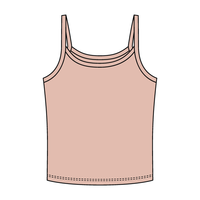 Rib Tank with Spaghetti Strap - The Collegiate Lineup