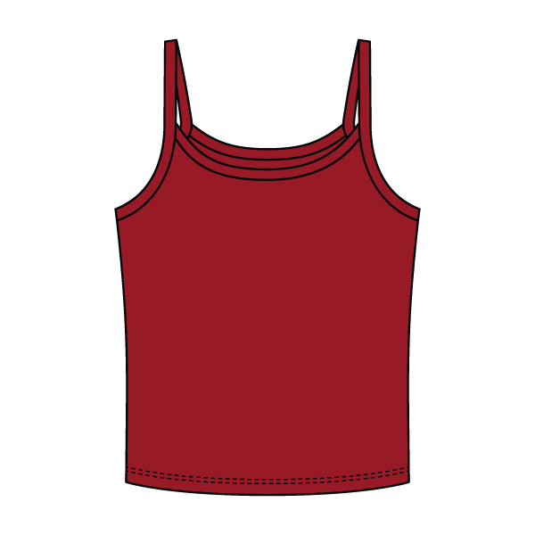 Rib Tank with Spaghetti Strap - The Collegiate Lineup