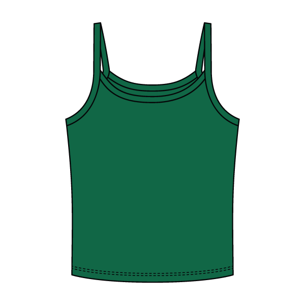 Rib Tank with Spaghetti Strap - The Collegiate Lineup