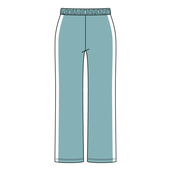 The Drop Cut Fleece Heavyweight Sweatpants with Contrast Side Panels