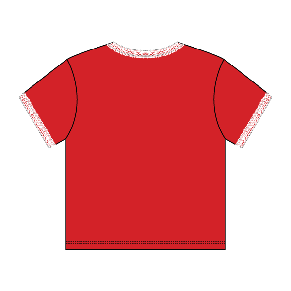 Lace Trim Baby Tee - The Collegiate Lineup