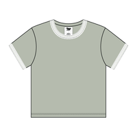 Lace Trim Baby Tee - The Collegiate Lineup
