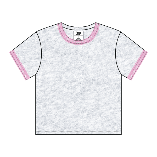 Lace Trim Baby Tee - The Collegiate Lineup