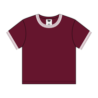 Lace Trim Baby Tee - The Collegiate Lineup