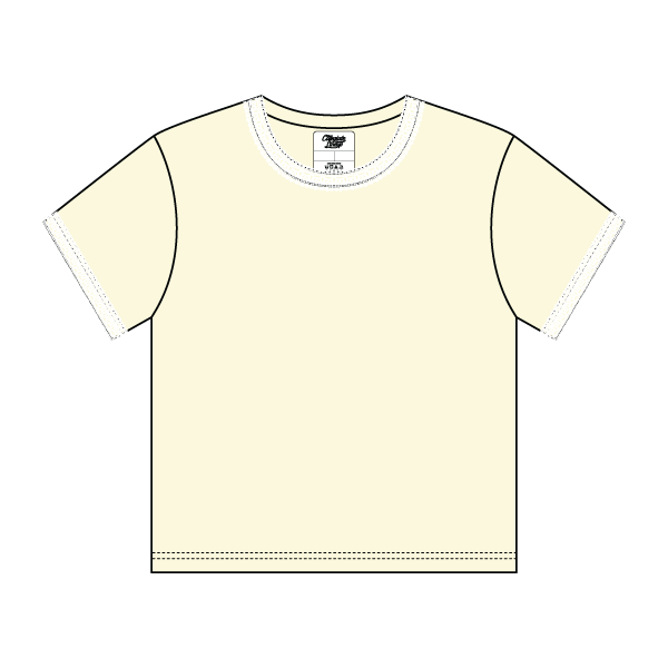Lace Trim Baby Tee - The Collegiate Lineup