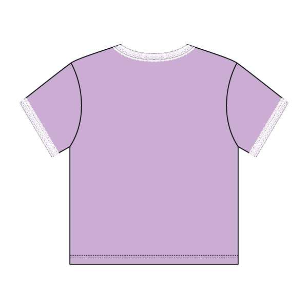 Lace Trim Baby Tee - The Collegiate Lineup