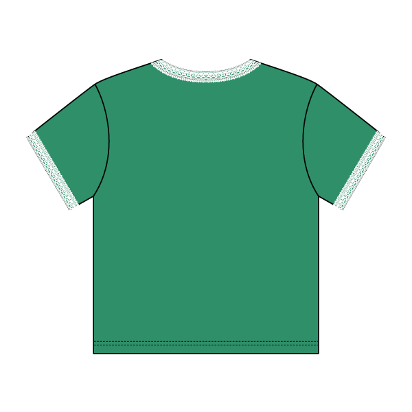 Lace Trim Baby Tee - The Collegiate Lineup