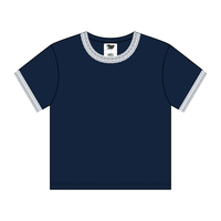 Lace Trim Baby Tee - The Collegiate Lineup