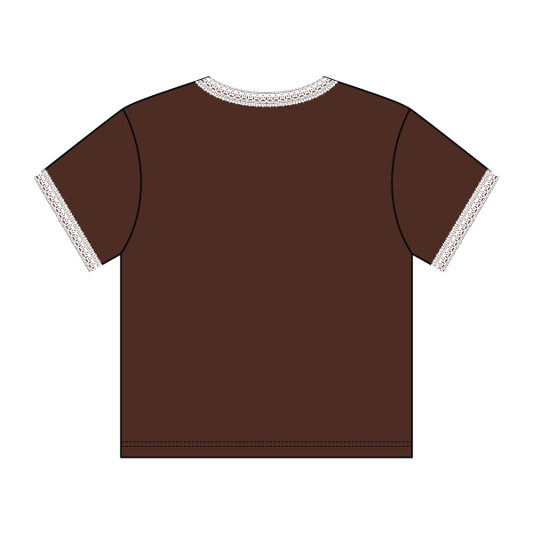Lace Trim Baby Tee - The Collegiate Lineup