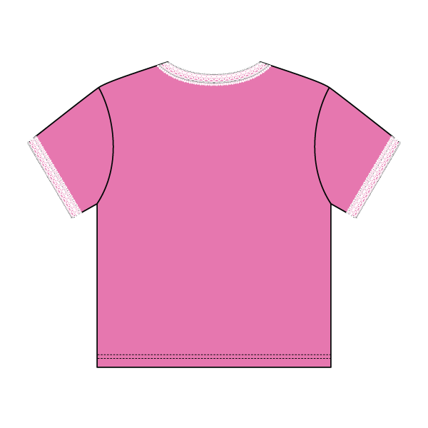 Lace Trim Baby Tee - The Collegiate Lineup