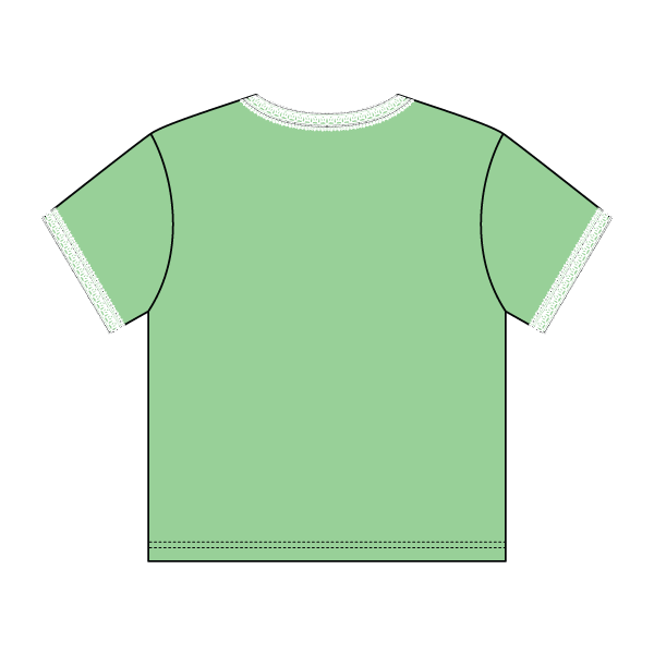 Lace Trim Baby Tee - The Collegiate Lineup