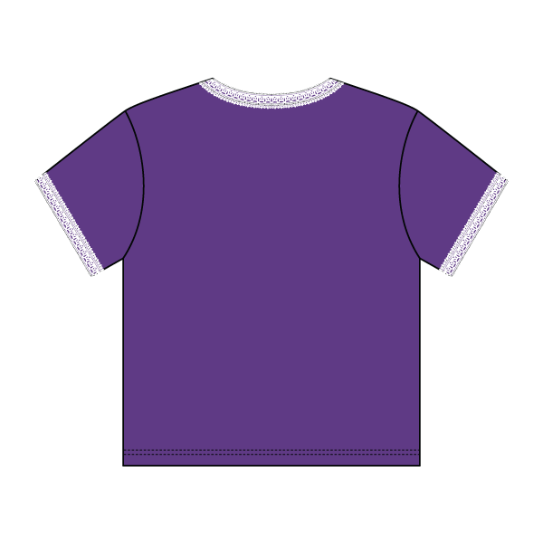Lace Trim Baby Tee - The Collegiate Lineup