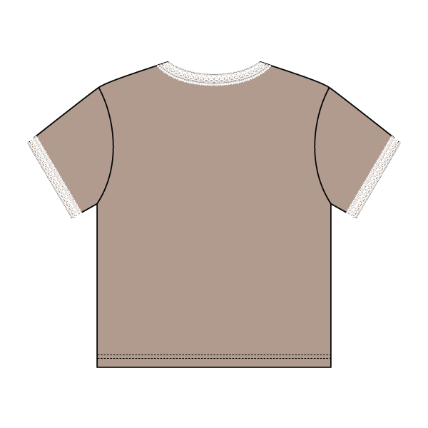 Lace Trim Baby Tee - The Collegiate Lineup