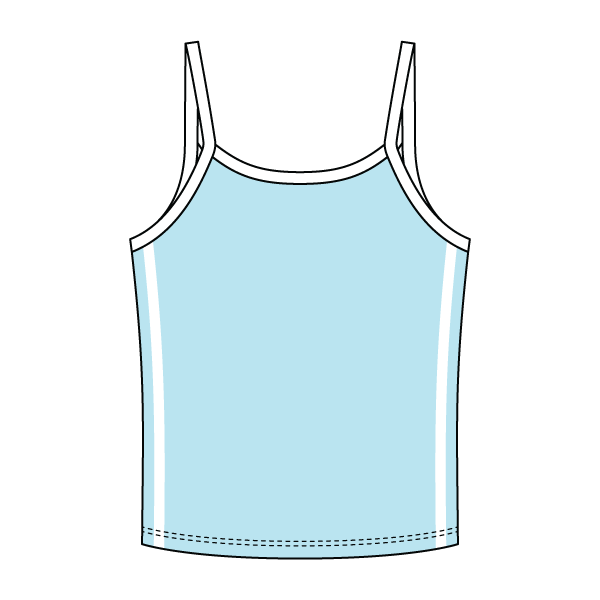 Ringer Tank with Spaghetti Straps