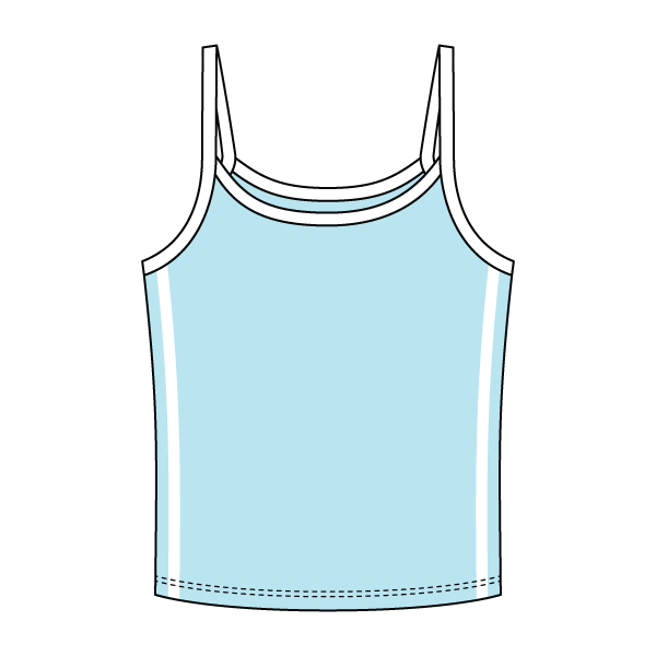 Ringer Tank with Spaghetti Straps