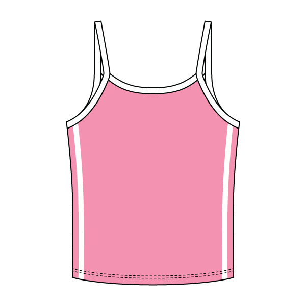 Ringer Tank with Spaghetti Straps