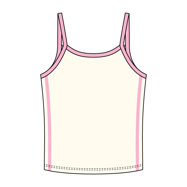 Ringer Tank with Spaghetti Straps