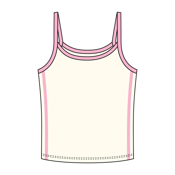 Ringer Tank with Spaghetti Straps