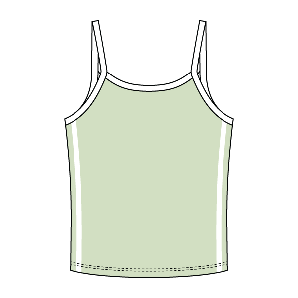 Ringer Tank with Spaghetti Straps