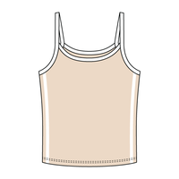 Ringer Tank with Spaghetti Straps