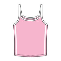 Ringer Tank with Spaghetti Straps