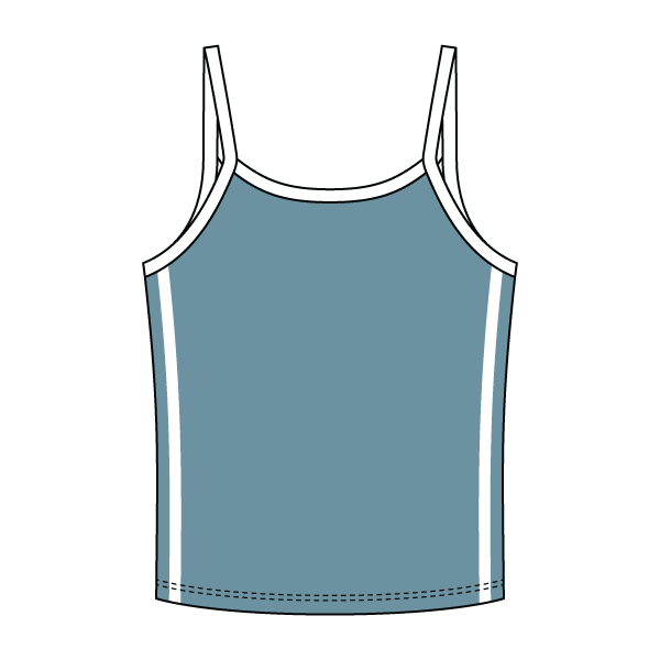 Ringer Tank with Spaghetti Straps
