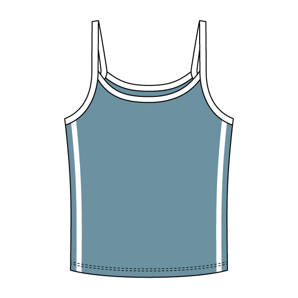 Ringer Tank with Spaghetti Straps