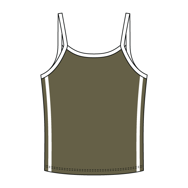 Ringer Tank with Spaghetti Straps