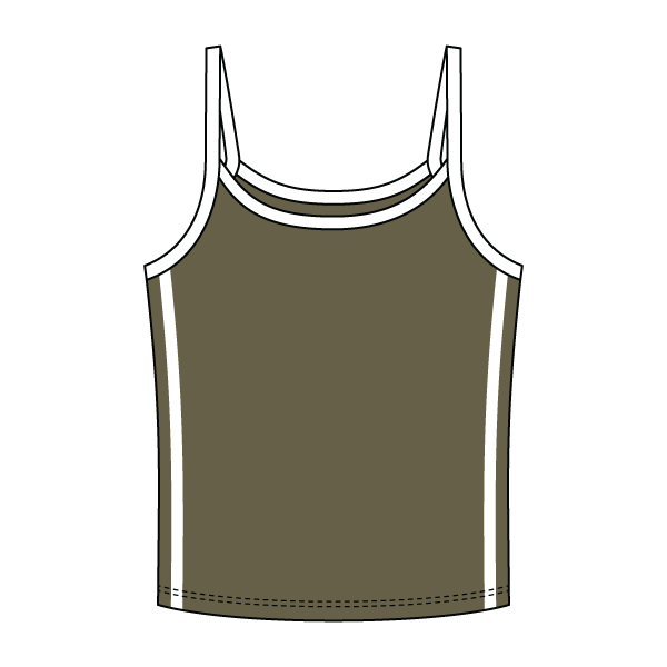 Ringer Tank with Spaghetti Straps