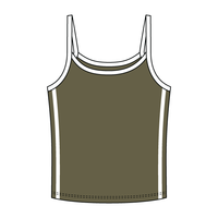 Ringer Tank with Spaghetti Straps