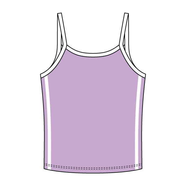 Ringer Tank with Spaghetti Straps