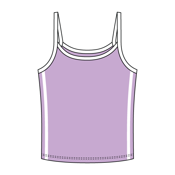 Ringer Tank with Spaghetti Straps