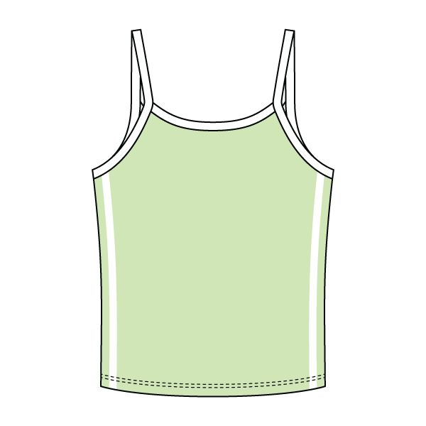 Ringer Tank with Spaghetti Straps