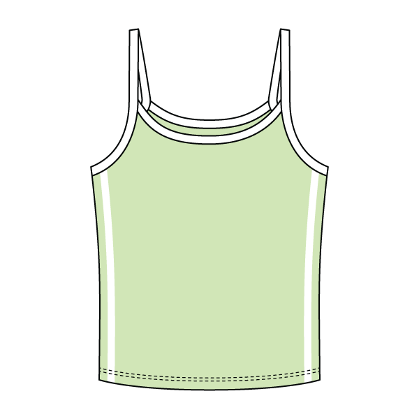 Ringer Tank with Spaghetti Straps
