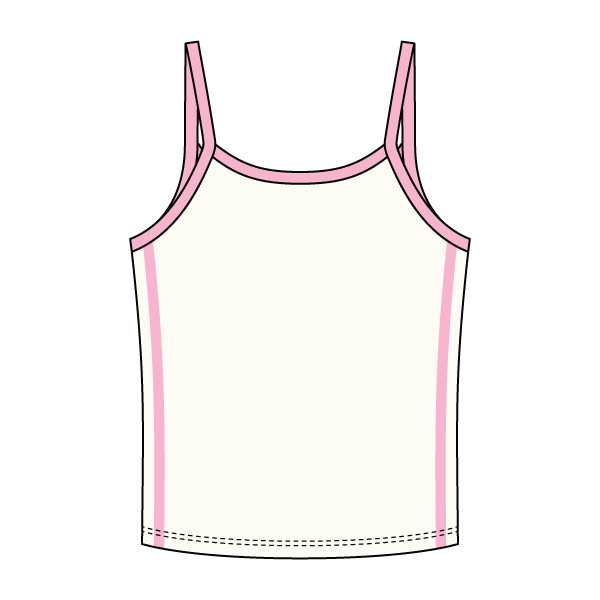 Ringer Tank with Spaghetti Straps