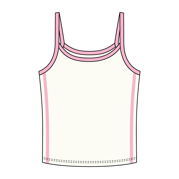 Ringer Tank with Spaghetti Straps