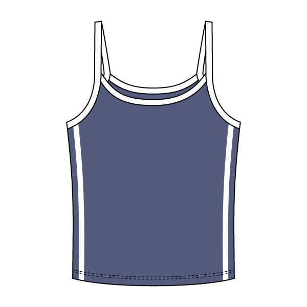 Ringer Tank with Spaghetti Straps