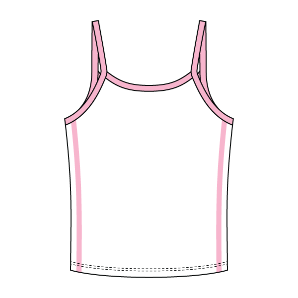 Ringer Tank with Spaghetti Straps