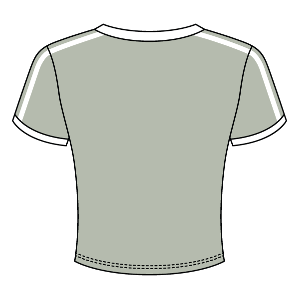 Ringer Tee with Shoulder Stripes - The Collegiate Lineup