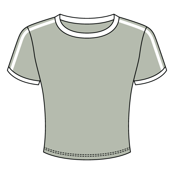 Ringer Tee with Shoulder Stripes - The Collegiate Lineup
