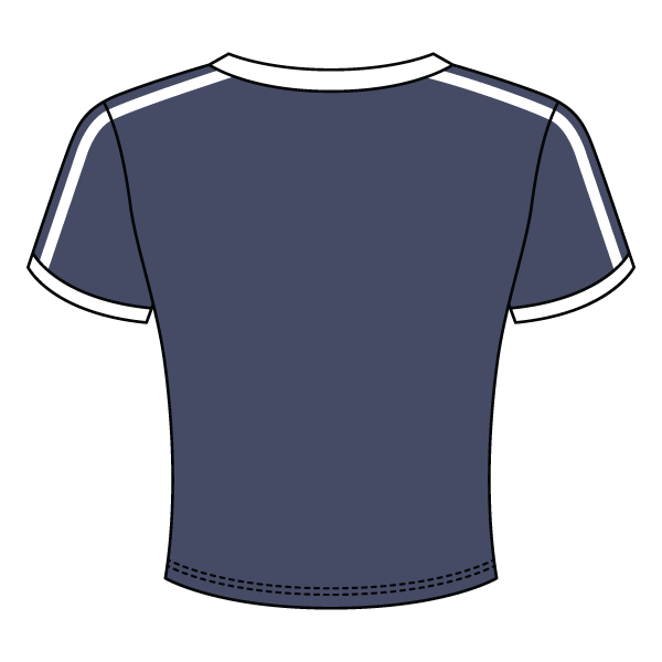 Ringer Tee with Shoulder Stripes - The Collegiate Lineup