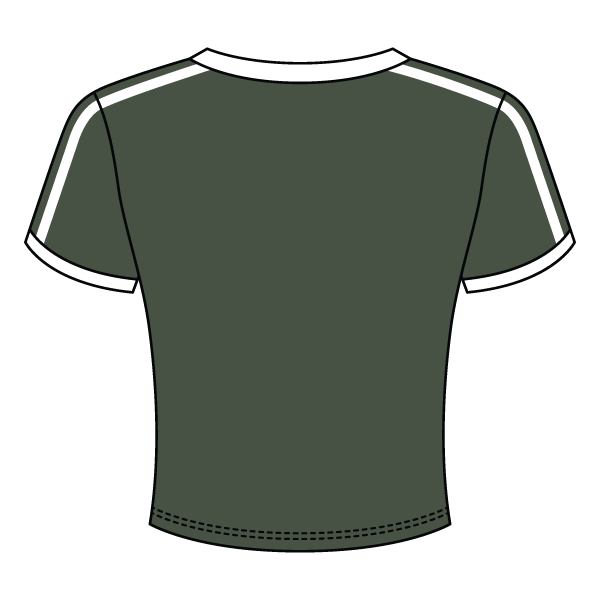 Ringer Tee with Shoulder Stripes - The Collegiate Lineup