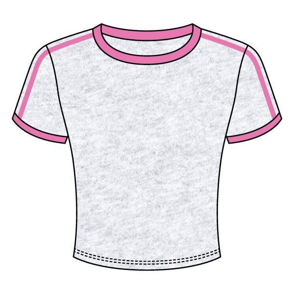 Ringer Tee with Shoulder Stripes - The Collegiate Lineup